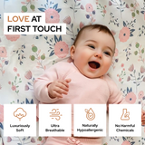 Floral & Pink Fitted Crib Sheets