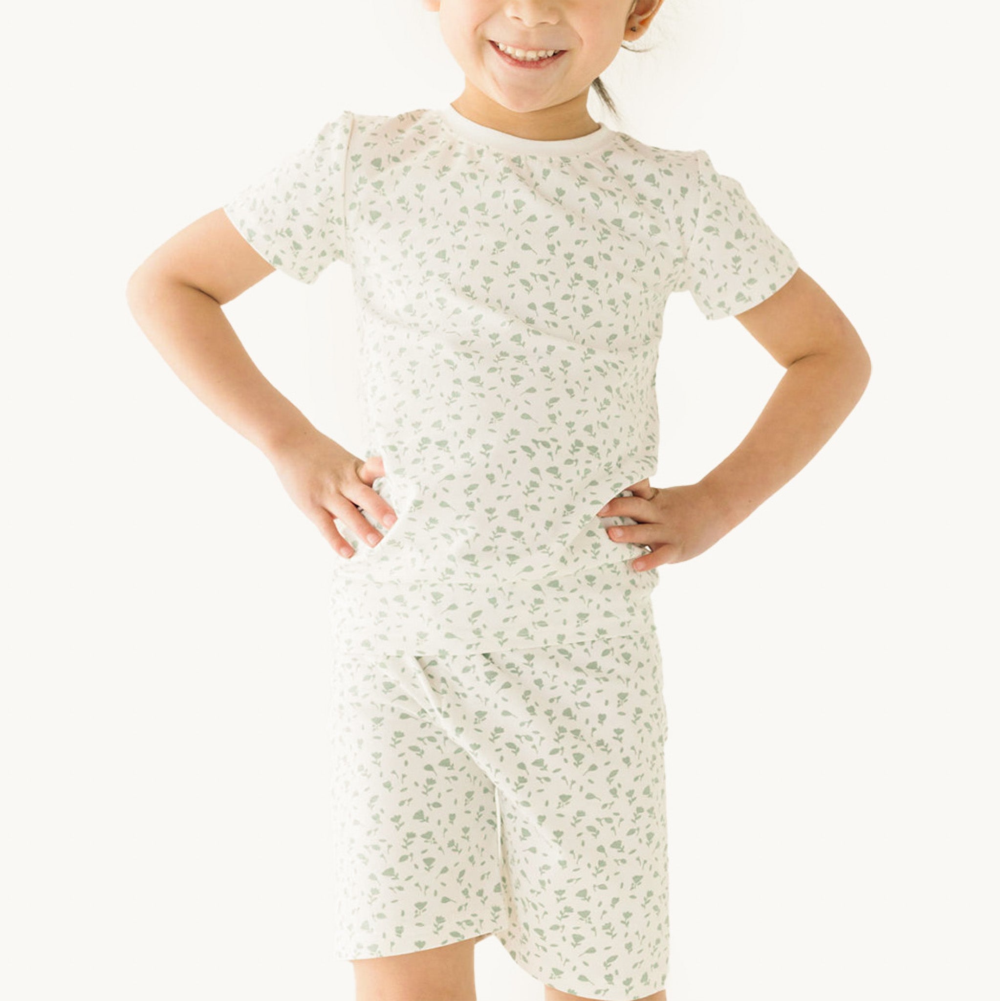 Peony Petites Shorts Two-piece Set