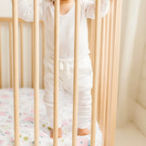 Floral & Pink Fitted Crib Sheets