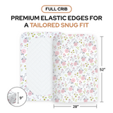 Floral & Pink Fitted Crib Sheets