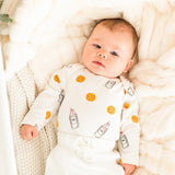 Milk & Cookies Long Sleeve BodySuit with Mittens
