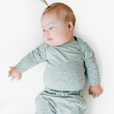 Baby in Garden Glimmer print long sleeve bodysuit & legging
