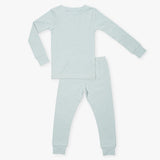 Solid Blue Haze Two Piece Pajama Set