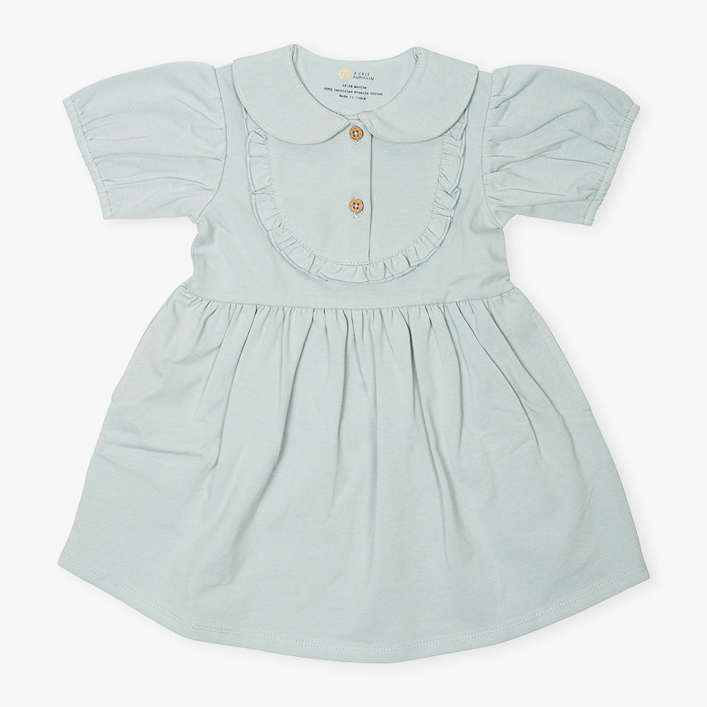 Solid Blue Haze Pocket Dress | Pickle & Pumpkin Solid Blue Haze Pocket Dress | Pickle & Pumpkin