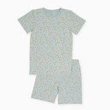 Garden Glimmer print shorts two piece set