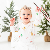 Tinsel Trot Long Sleeve BodySuit with Mittens