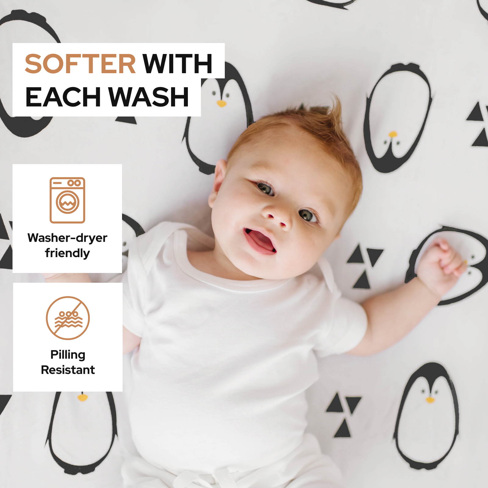 Pickle Pumpkin Organic Jersey Cotton Fitted Crib Sheets 2 Pack