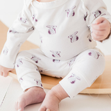 Kid in Cottontail or Bunny print Legging and bodysuit