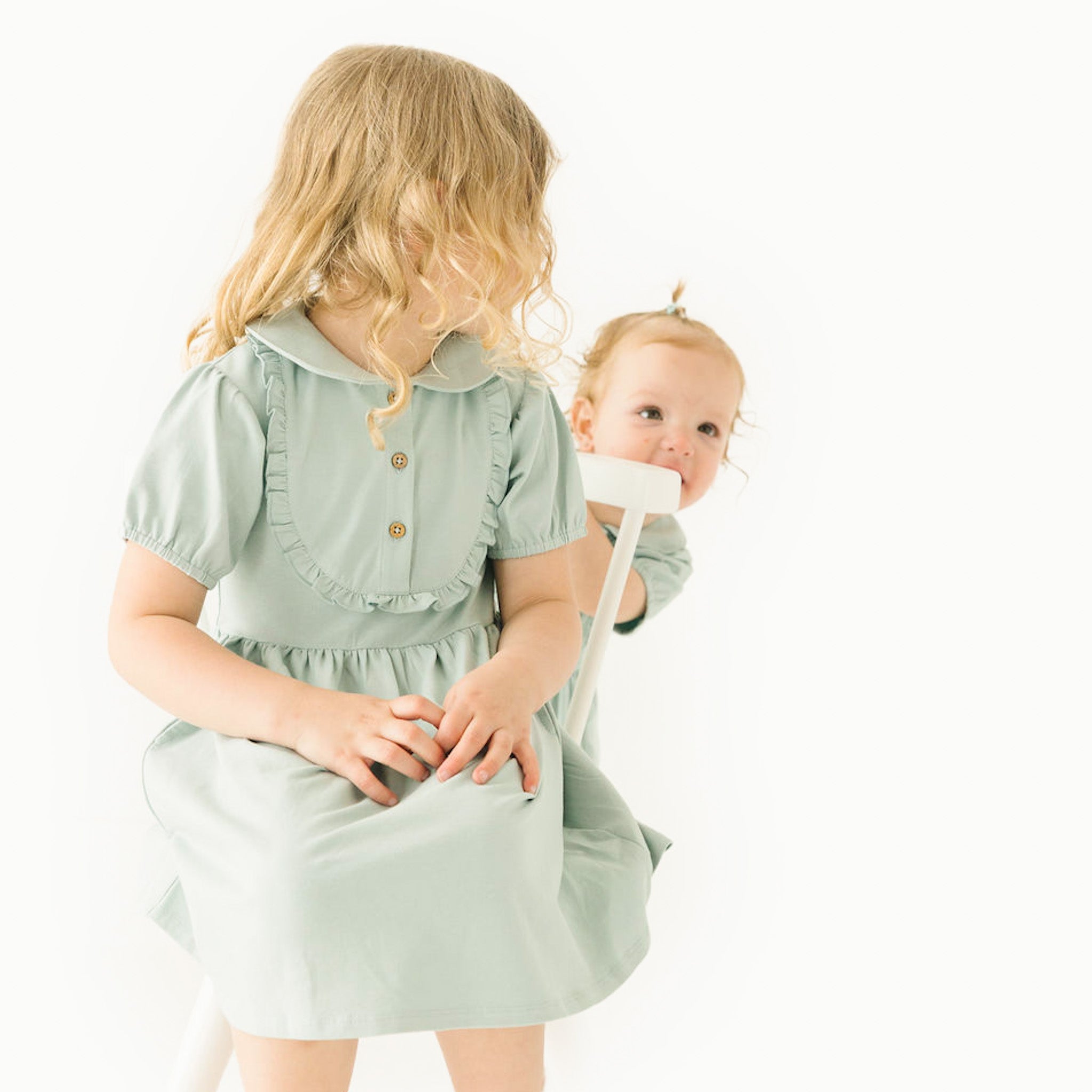 Solid Blue Haze Pocket Dress | Pickle & Pumpkin Solid Blue Haze Pocket Dress | Pickle & Pumpkin