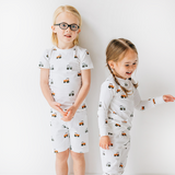 Kids in Truck print Shorts two piece set and PJs