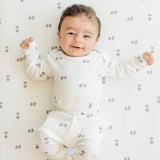 Geometric Long Sleeve BodySuit with Mittens