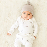 Geometric Long Sleeve BodySuit with Mittens