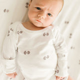 Geometric Long Sleeve BodySuit with Mittens