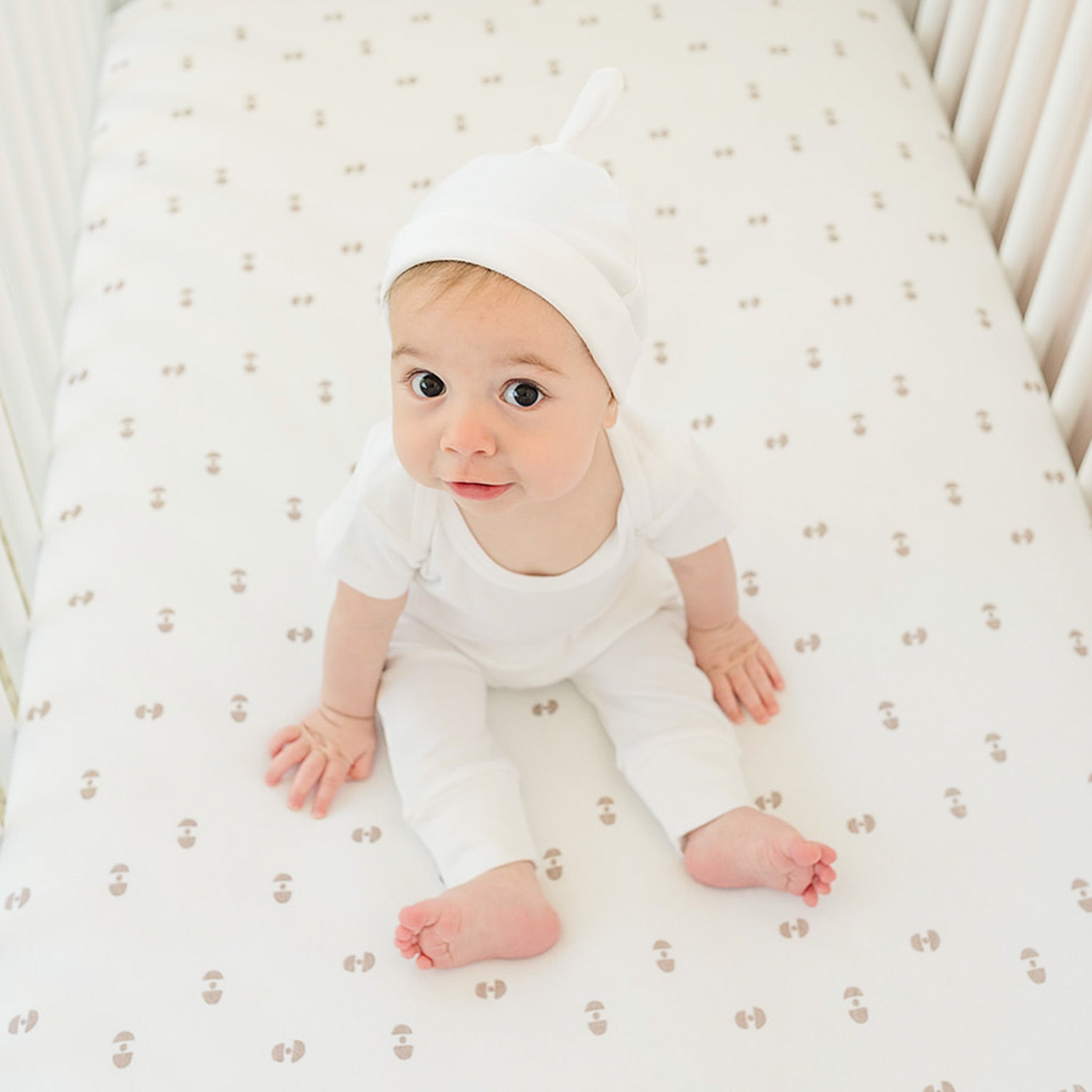 Nursery Bedding Mini Cot Sheets White And Pink Mini Crib Bedding
