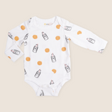 Milk & Cookies Long Sleeve BodySuit with Mittens